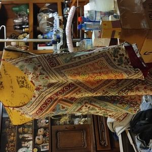 Reversible blouse blue,red,burgundy